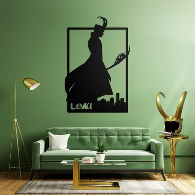 Tranh treo tường 3D Loki Marvel - Trang trí phòng phong cách tối giản