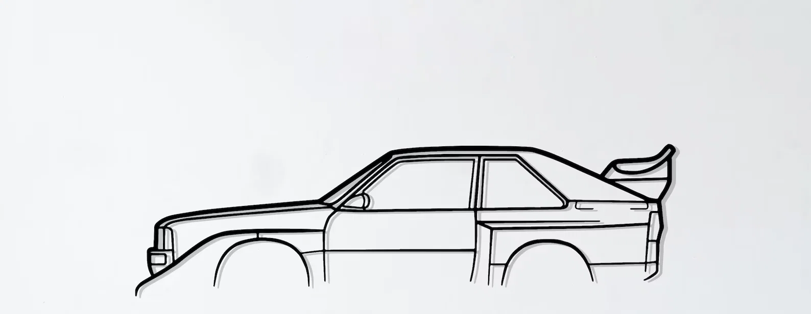 Mô hình trang trí treo tường Audi Quattro S1 Silhouette độc đáo - Image 1