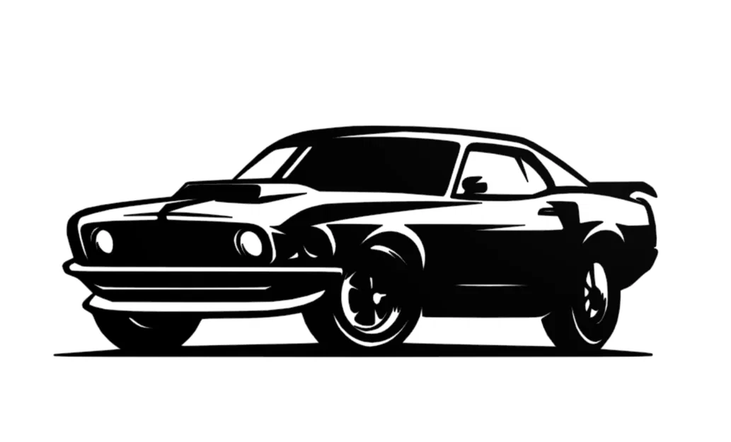 Mô hình treo tường Ford Mustang - Thiết kế 2D đơn giản, cực chất - Image 1