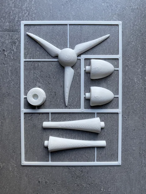 Mô hình tua bin gió Wind turbine kit card lắp ráp 3D ấn tượng - Image 1