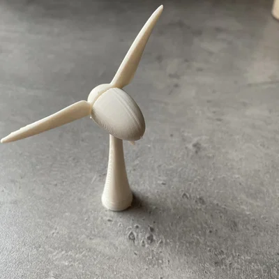 Mô hình tua bin gió Wind turbine kit card lắp ráp 3D ấn tượng