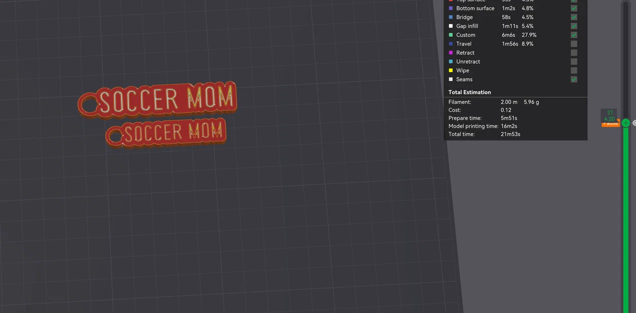 Móc khóa/Tag Soccer Mom - Image 7