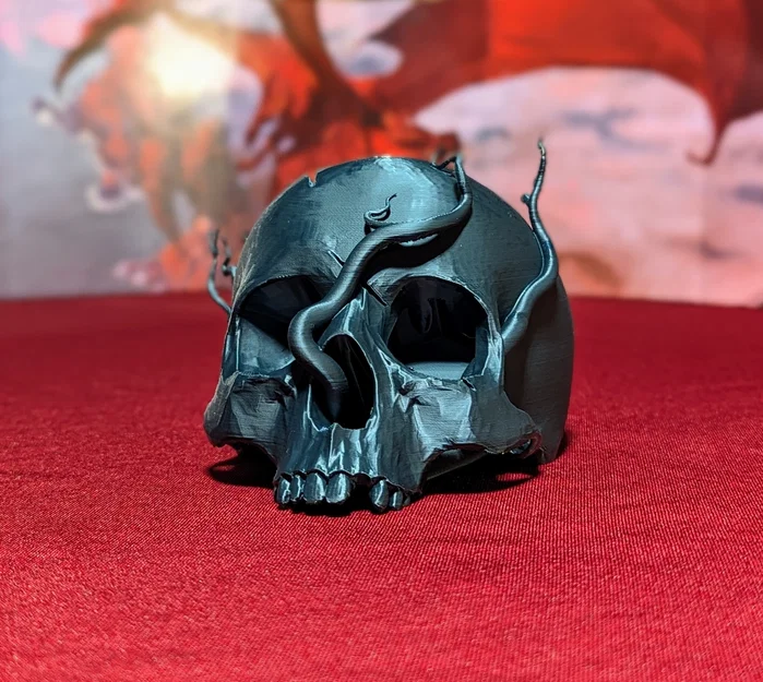 Kệ trưng bày xúc xắc hình sọ – Tưởng niệm nhân vật TTRPG - Image 3