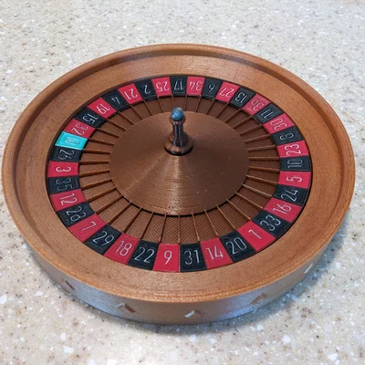 Bánh Xe Roulette (Roulette Wheel) In 3D