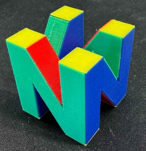 Mô hình logo Nintendo 64 3D đa màu cực đẹp cho game thủ - Image 1