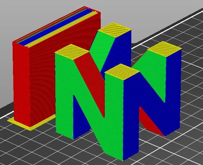 Mô hình logo Nintendo 64 3D đa màu cực đẹp cho game thủ - Image 2