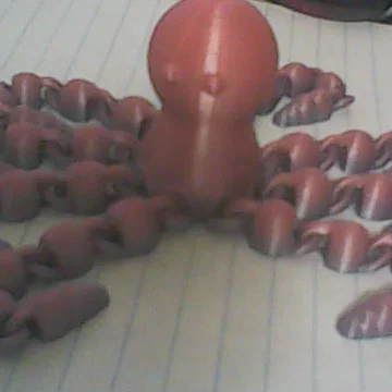 Mô hình bạch tuộc khớp nối (Articulated Octopus) in 3D siêu cute