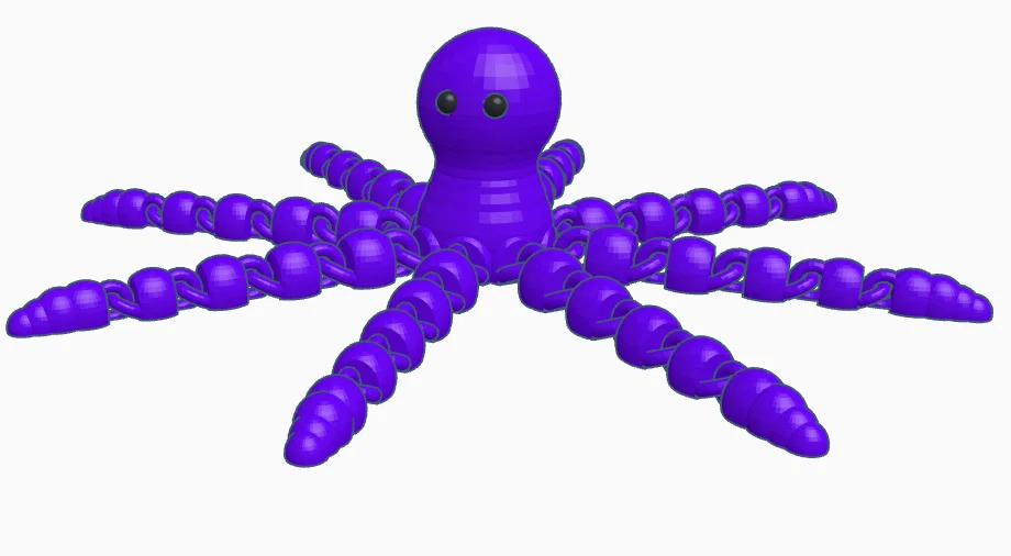Mô hình bạch tuộc khớp nối (Articulated Octopus) in 3D siêu cute - Image 6