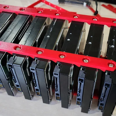 Khung giá đỡ 7 ổ cứng HDD gọn nhẹ cho máy tính (Compact 7 Drive Rack)