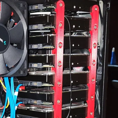 Khung giá đỡ 7 ổ cứng HDD gọn nhẹ cho máy tính (Compact 7 Drive Rack)