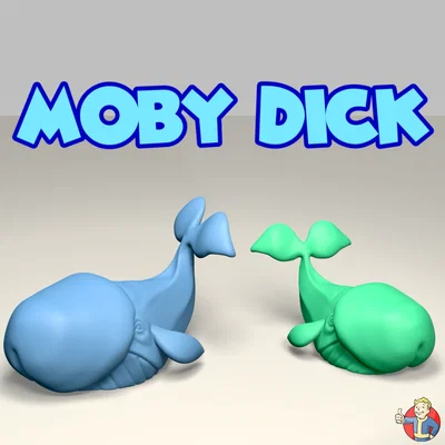 Mô hình cá voi Moby Dick 3D độc đáo - File in 3D chất lượng