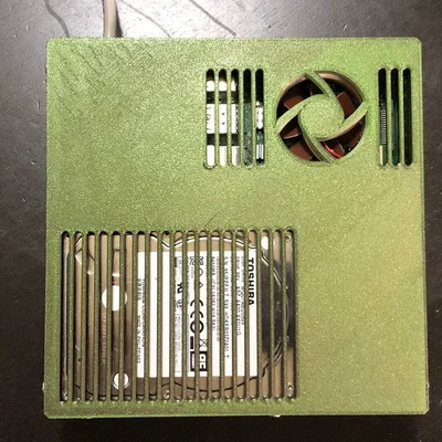 NAS Raspberry Pi gắn 2 HDD kèm điều khiển quạt