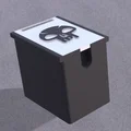 Hộp đựng bài 120 lá MTG (Deck box) in 3D phong cách Mana đen - Thumbnail 1