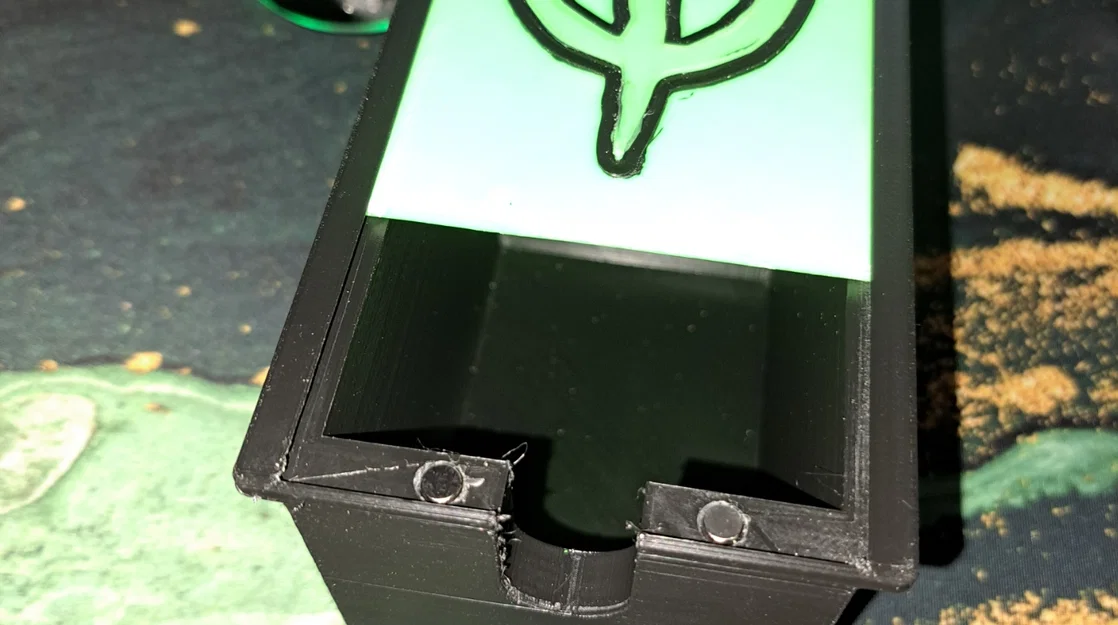 Hộp đựng bài 120 lá MTG (Deck box) in 3D phong cách Mana đen - Image 3