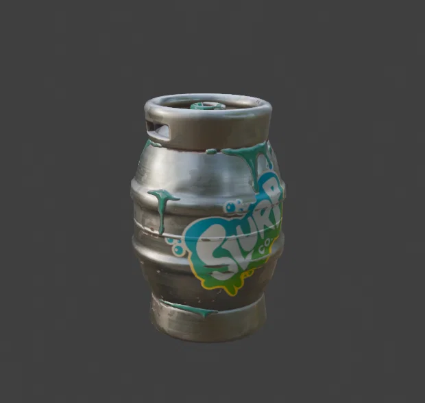 Mô hình 3D thùng Slurp Fortnite cho game thủ trang trí - Image 1