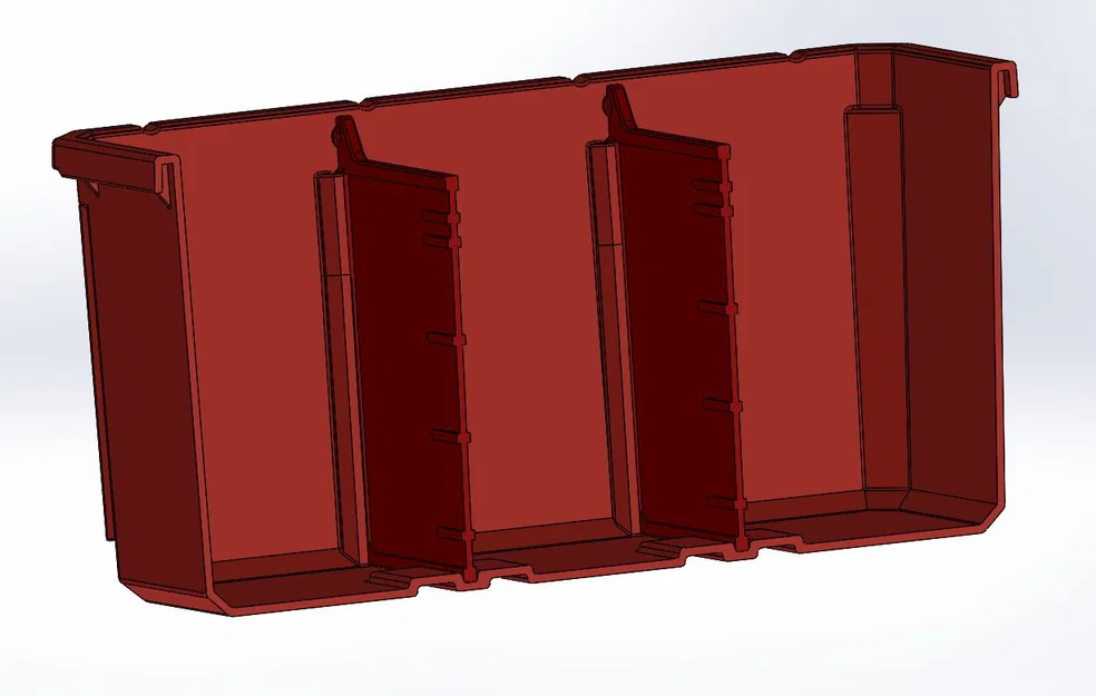 Khay chia ngăn chữ nhật 3 ngăn tương thích Milwaukee Packout Organizer - Image 3