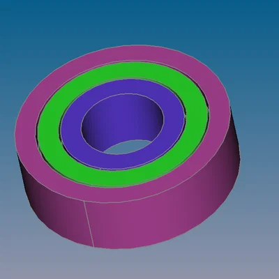 Friction bearing 10x26x8mm 6000 parametric (vòng bi ma sát)