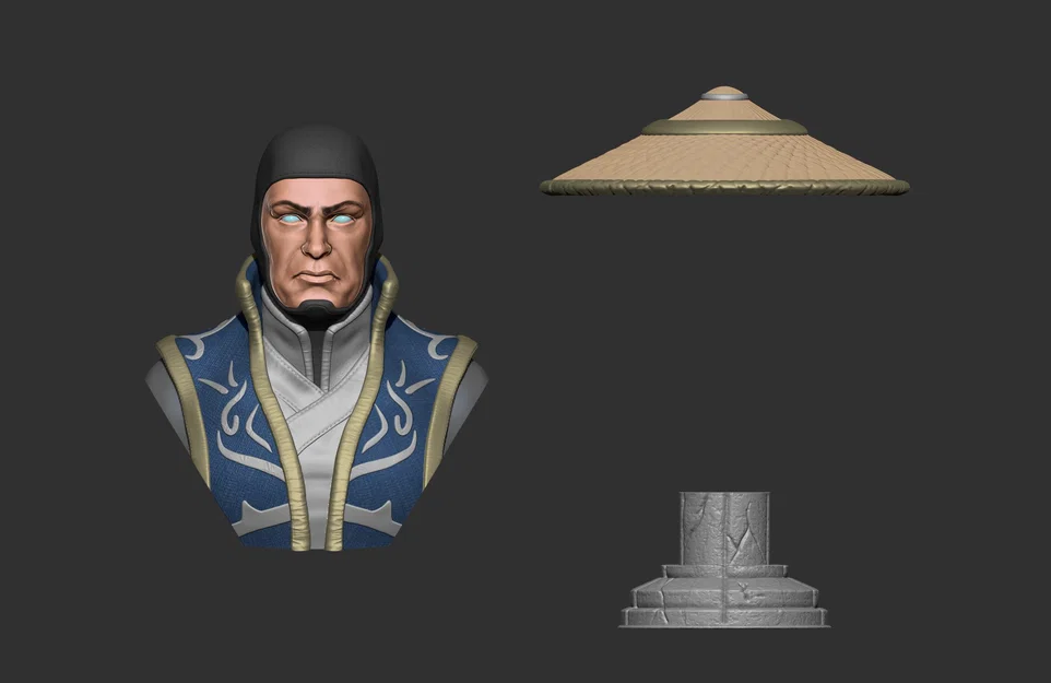 Mô hình tượng Raiden Mortal Kombat 3D - Thiết kế sắc nét cho dân chơi - Image 3