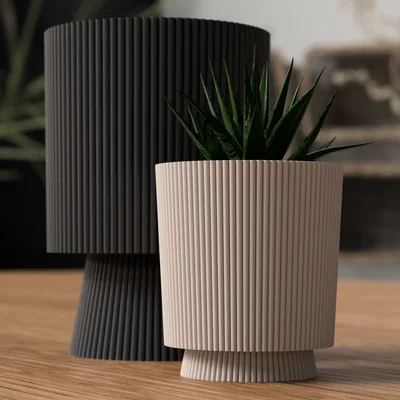 Chậu cây kèm khay hứng nước (Planter with drip container)