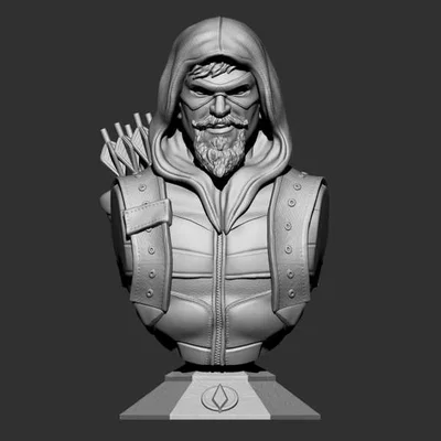 Mô hình tượng Green Arrow 3D: Thiết kế sắc nét cho người hâm mộ