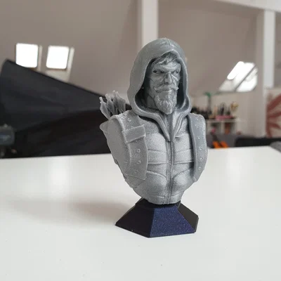 Mô hình tượng Green Arrow 3D: Thiết kế sắc nét cho người hâm mộ