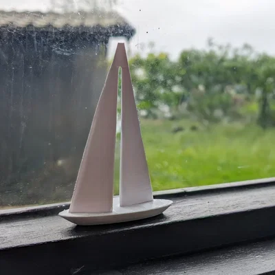 Mô hình thuyền buồm trang trí để bàn in 3D siêu xinh