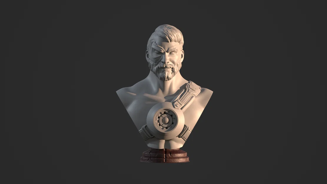 Mô hình 3D tượng bán thân Kano - Mortal Kombat cực ngầu - Image 1
