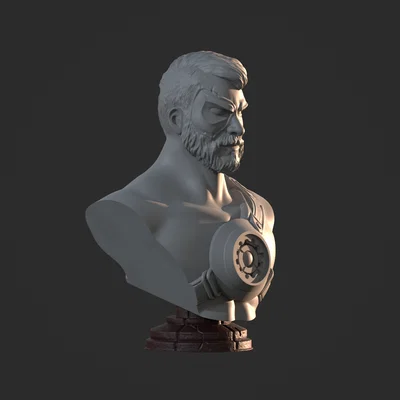 Mô hình 3D tượng bán thân Kano - Mortal Kombat cực ngầu