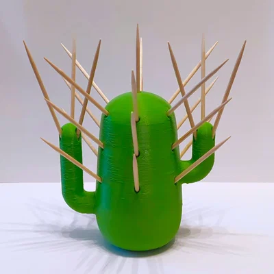Mô hình hộp đựng tăm hình cây xương rồng (Cactus) in 3D