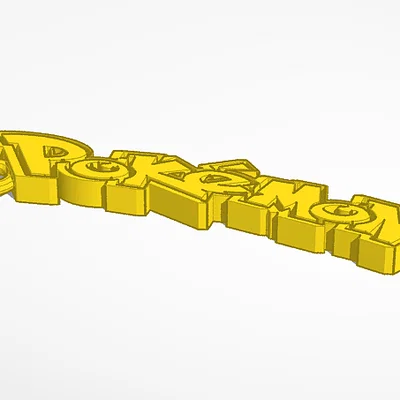 Móc khóa logo Pokémon đẹp mắt - File in 3D dễ thực hiện