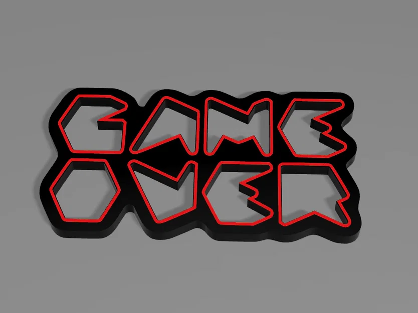 Mô hình trang trí tường Game Over cực chất cho game thủ - Image 1