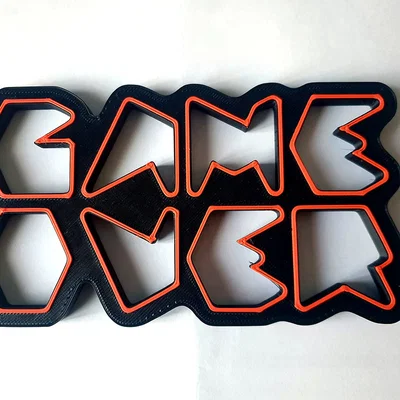 Mô hình trang trí tường Game Over cực chất cho game thủ