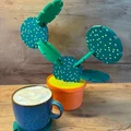 Trò chơi xếp xương rồng / lót ly (Cactus stacking game / coaster) - Thumbnail 1