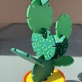 Trò chơi xếp xương rồng / lót ly (Cactus stacking game / coaster) - Thumbnail 2