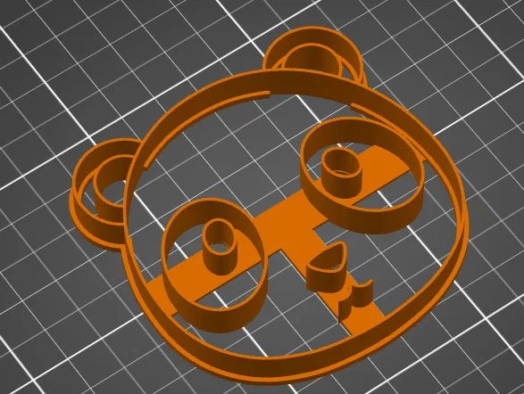 Khuôn cắt bánh quy hình gấu trúc (Panda cookie cutter) cho in 3D - Image 1