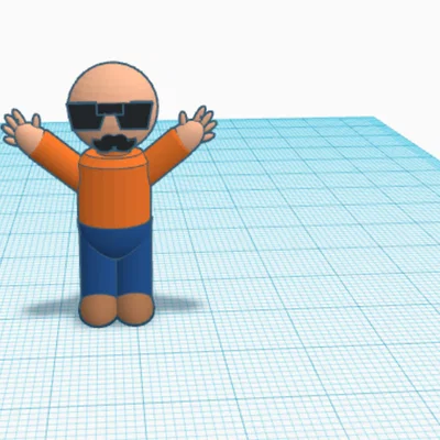 Mô hình 3D Person Drip cá tính phong cách độc lạ