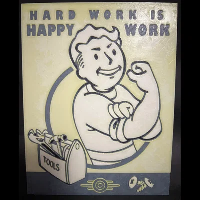 Fallout - Hard Work - Vault Poster (Poster Vault)