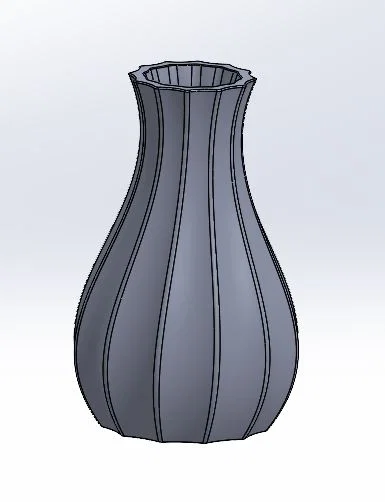 Mẫu Lọ Hoa Trang Trí 3D (Vase) Đẹp Mắt Theo Phong Cách Tối Giản - Image 1