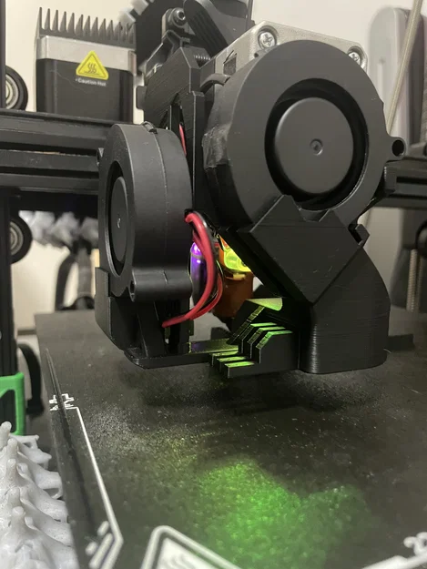 Bộ ống dẫn gió nâng cấp quạt kép 5015 cho Ender V3 KE - Image 1