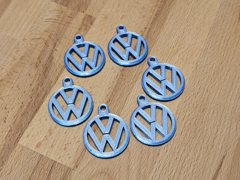 Móc khóa logo Volkswagen (VW) - File in 3D chất lượng cao - Image 1