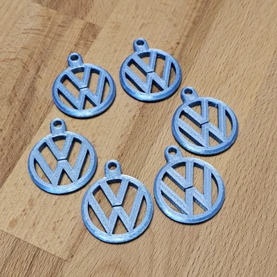 Móc khóa logo Volkswagen (VW) - File in 3D chất lượng cao