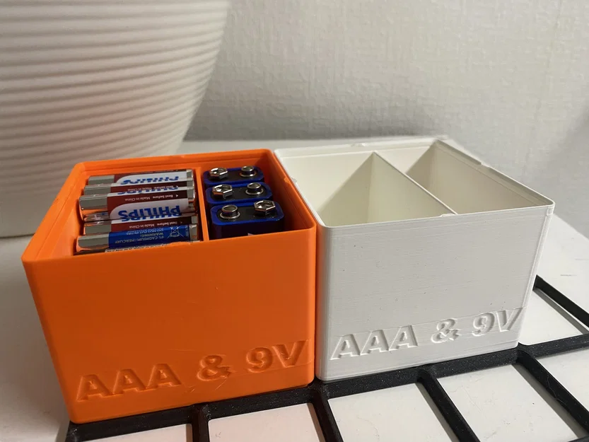 Khay Gridfinity cho 45 pin AAA và 4 pin 9V - Image 1