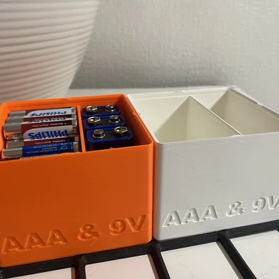 Khay Gridfinity cho 45 pin AAA và 4 pin 9V