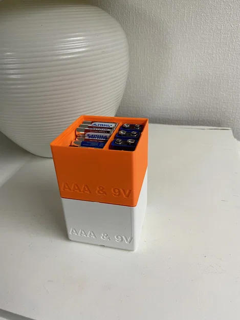 Khay Gridfinity cho 45 pin AAA và 4 pin 9V - Image 3