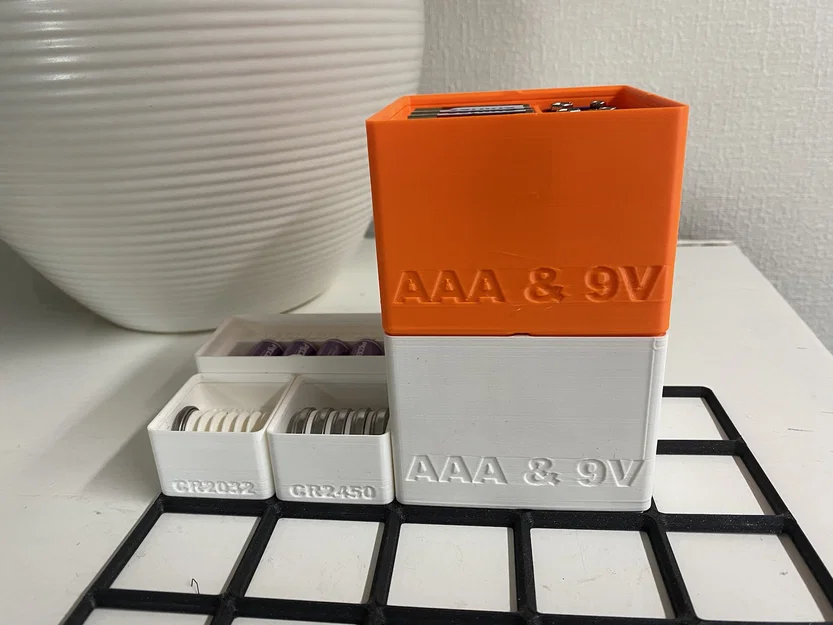 Khay Gridfinity cho 45 pin AAA và 4 pin 9V - Image 4