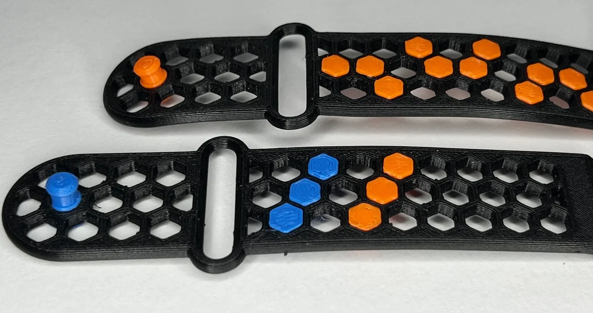 PrusaWatch: Dây đồng hồ TPU tùy biến từng phần (20/22mm) với khóa & hexagon - Image 3