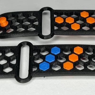 PrusaWatch: Dây đồng hồ TPU tùy biến từng phần (20/22mm) với khóa & hexagon