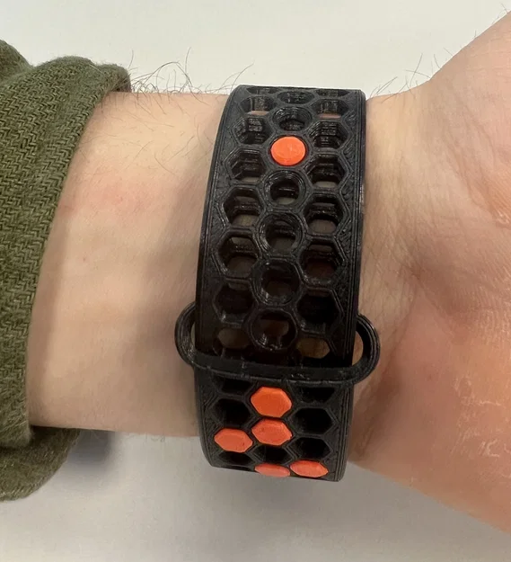 PrusaWatch: Dây đồng hồ TPU tùy biến từng phần (20/22mm) với khóa & hexagon - Image 5