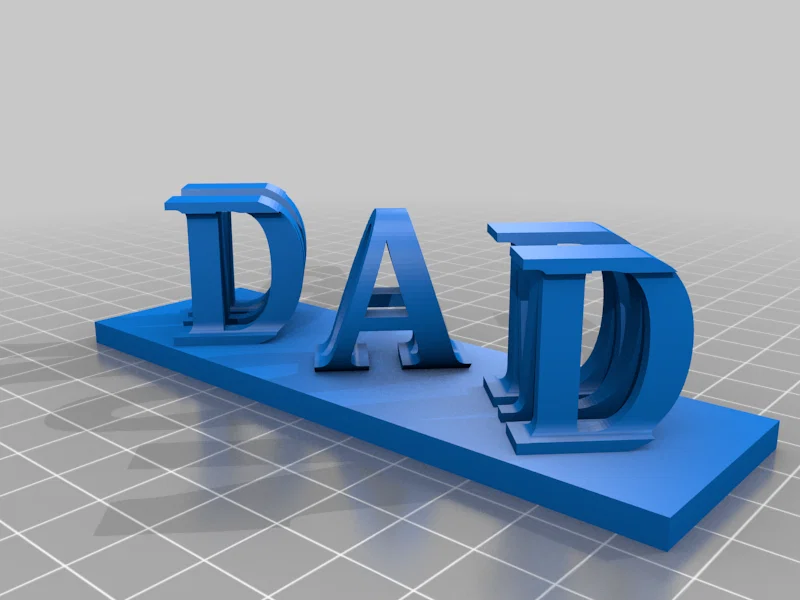 Mô hình trang trí chữ MOM và DAD - Quà tặng ý nghĩa từ in 3D - Image 4