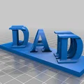 Mô hình trang trí chữ MOM và DAD - Quà tặng ý nghĩa từ in 3D - Thumbnail 4